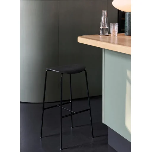 &Tradition Pavilion AV37 Counter Barstol Sort Lakeret Eg