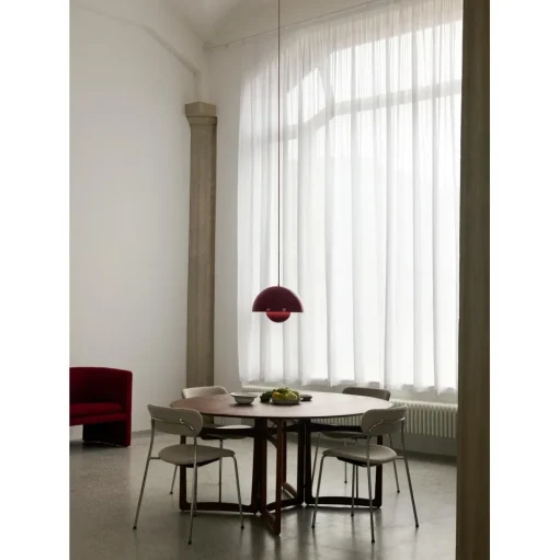&Tradition Pavilion AV52 Spisebordsstol Polstret Sáde Sort/Ecriture