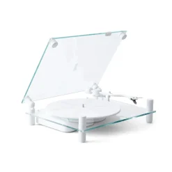Transparent Turntable Højtaler Sort