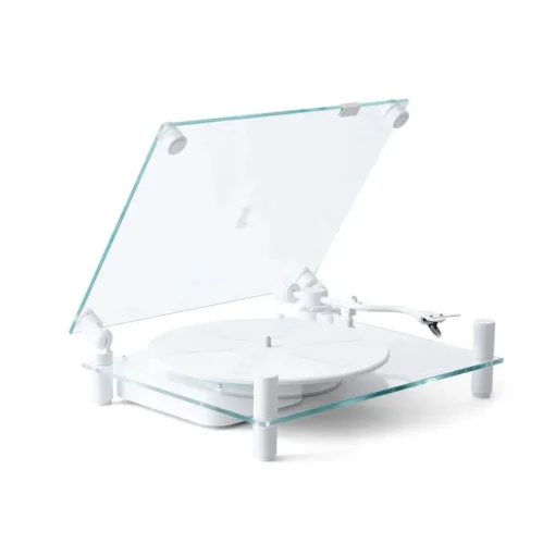 Transparent Turntable Højtaler Sort
