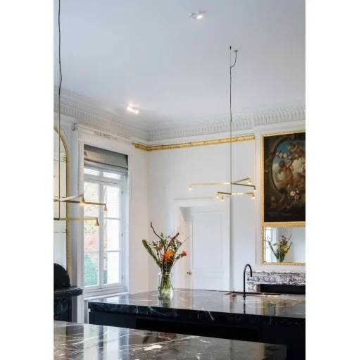 Trizo 21 Austere Chandelier Y 25 Messing