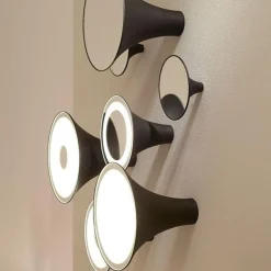 Trizo 21 Sirens Váglampe Kobber + Hvidmatteret Glas + Spejl Lille