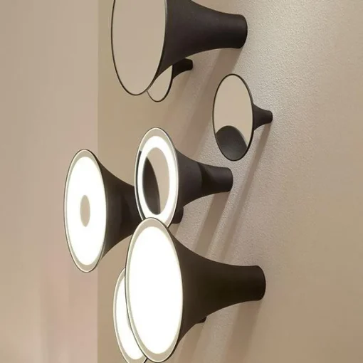 Trizo 21 Sirens Váglampe Kobber + Hvidmatteret Glas + Spejl Lille