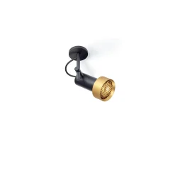 Trizo 21 2Thirty-C1 Honeycomb Loftlampe Sort/Guld Ring