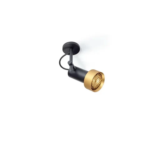 Trizo 21 2Thirty-C1 Honeycomb Loftlampe Sort/Guld Ring