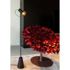 Trizo 21 2Thirty-Floor 1 Honeycomb Gulvlampe Sort/Guld Ring