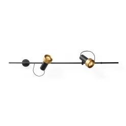 Trizo 21 2Thirty-WH2 Honeycomb Váglampe Sort/Guld Ring