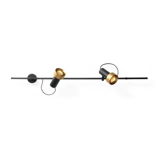 Trizo 21 2Thirty-WH2 Honeycomb Váglampe Sort/Guld Ring