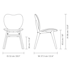 Umage A Conversation Piece Spisebordsstol Sort Eg/Shadow