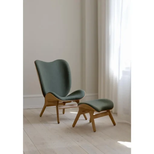 Umage A Conversation Piece Ottoman Sort Egetrá/Tangerine