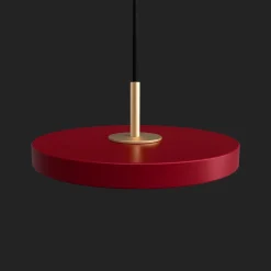 Umage Asteria Micro Pendel Ruby Red/Stål Top