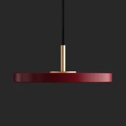 Umage Asteria Micro Pendel Ruby Red/Stål Top