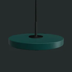 Umage Asteria Micro Pendel Med Lysdámper Forest Green/Sort Top