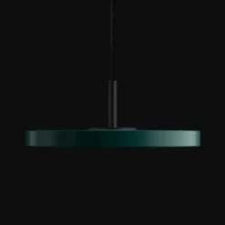 Umage Asteria Micro Pendel Med Lysdámper Forest Green/Sort Top
