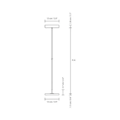 Umage Asteria Micro Pendel Med Lysdámper Nuance Mist/Sort Top