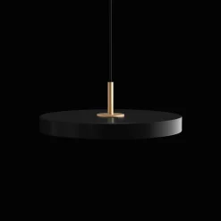 Umage Asteria Mini Pendel Sort med Messing Top