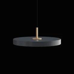 Umage Asteria Plus Mini Pendel Anthracite Grey/Messing