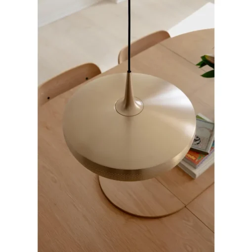 Umage Clava Dine Pendel Med Rosette Børstet Messing/Hvid