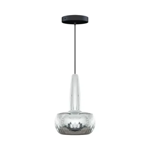 Umage Clava Pendel Med Rosette Poleret Stål/Sort