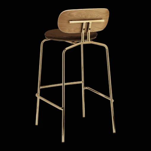 Umage Curious Barstol Teddy Brown/Messing