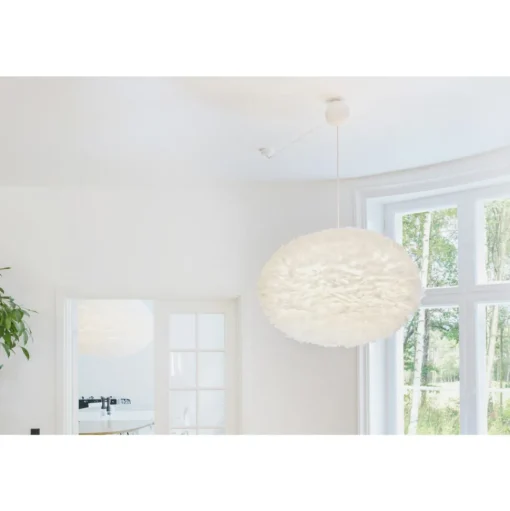 Umage Eos Pendel Stor Hvid med Cannonball Baldakin I Hvid