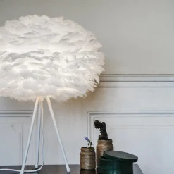 Umage Eos Tripod Bordlampe Mellem Hvid med Ben I Mat Sort