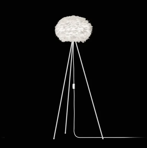 Umage Eos Tripod Gulvlampe Mellem Hvid med Ben I Hvid