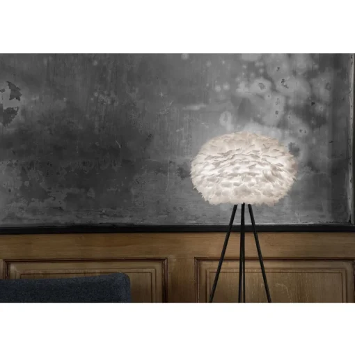 Umage Eos Tripod Gulvlampe Mellem Hvid med Ben I Hvid