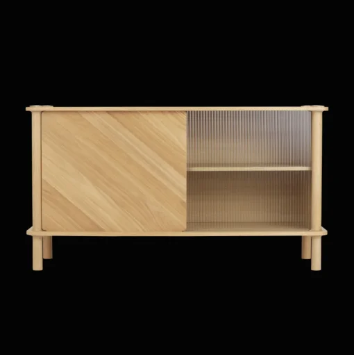 Umage Italic Kabinet 1x1 Døre Eg/Glas