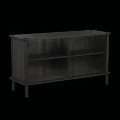 Umage Italic Kabinet 2x Døre Sort Eg/Glas