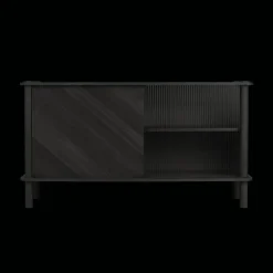 Umage Italic Kabinet 1x1 Døre Sort Eg/Glas