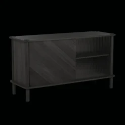 Umage Italic Kabinet 1x1 Døre Sort Eg/Glas
