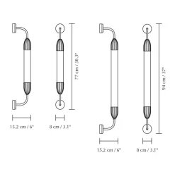 Umage Lemon Squeeze Single Váglampe Lang Poleret Messing