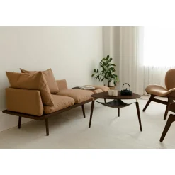 Umage Lounge Around 3-Seater Sofa Mørk Eg/Sugar Brown