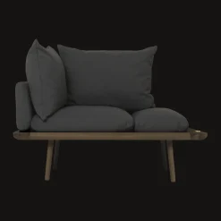 Umage Lounge Around 1½-Seater Sofa Mørk Eg/Shadow