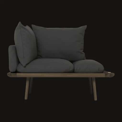 Umage Lounge Around 1½-Seater Sofa Mørk Eg/Shadow