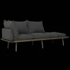 Umage Lounge Around 3-Seater Sofa Mørk Eg/Shadow