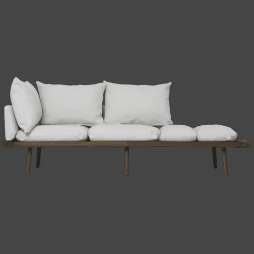 Umage Lounge Around 3-Seater Sofa Mørk Eg/Sterling