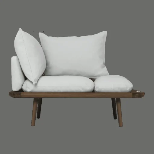 Umage Lounge Around 1½-Seater Sofa Mørk Eg/Sterling