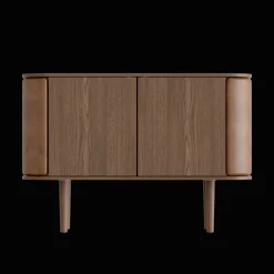 Umage Treasures Skab Mørk Egetrá/Brun Faux Láder