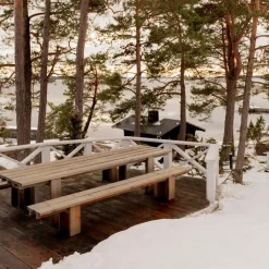 Vaarnii 013 Osa Udendørsbánk 270 cm Fyrretrá