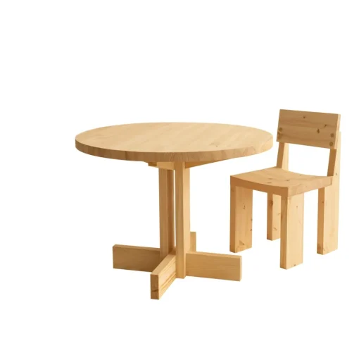Vaarnii 001 Spisebordsstol Fyrretrá
