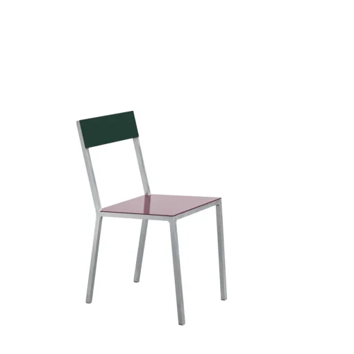 Valerie Objects Alu Spisebordsstol Bordeaux/Candy Green