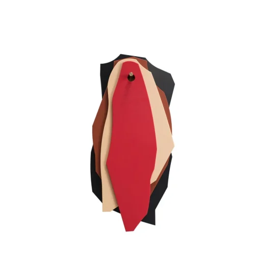 Valerie Objects Cutting Board Skárebrát/Opháng Sort/Brun/Pink/Rød