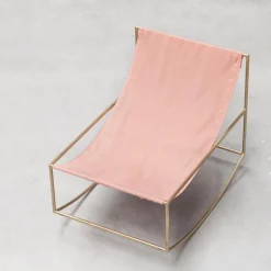 Valerie Objects Rocking Chair Messing/Pink