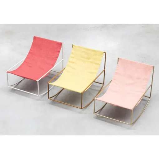 Valerie Objects Rocking Chair Messing/Pink