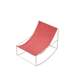 Valerie Objects Rocking Chair Hvid/Rød