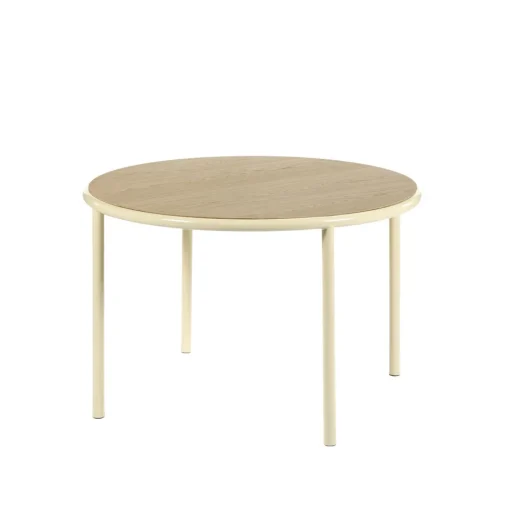 Valerie Objects Wooden SpisebordØ120 Ivory/Egetrá