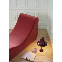 Verpan Pantop BordlampeØ23 cm Burgundy