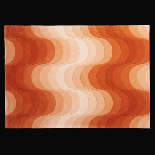 Verpan Wave Gulvtáppe Orange